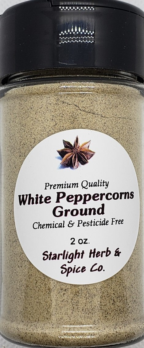 White Peppercorns - Whole or Ground