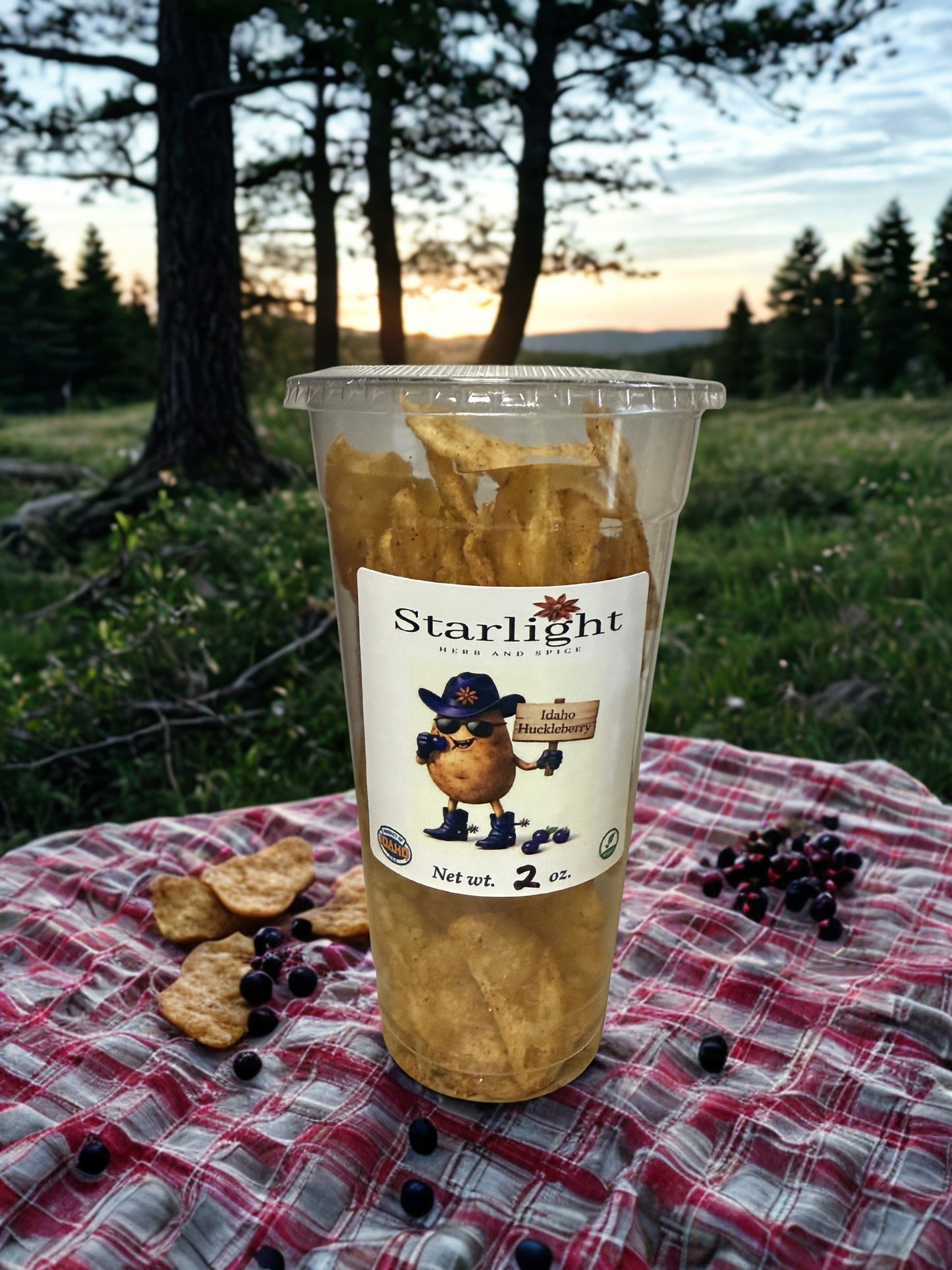 Idaho Huckleberry Potato Chips