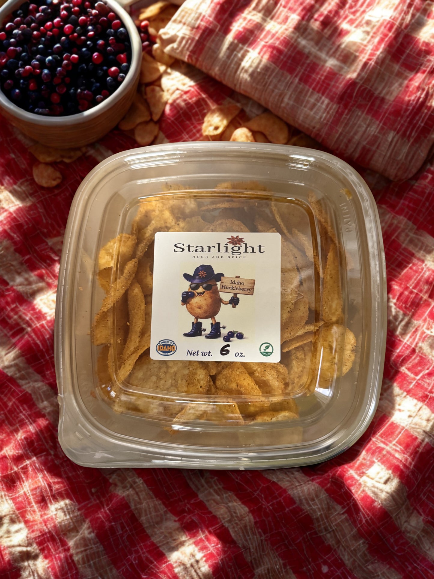Idaho Huckleberry Potato Chips