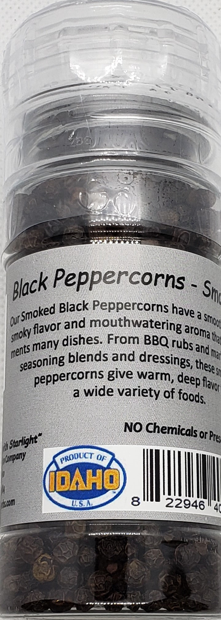 Black Peppercorns, Smoked