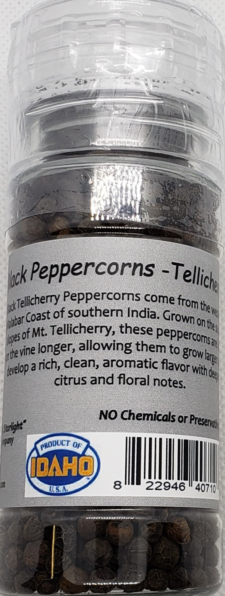 Black Peppercorns, Tellicherry